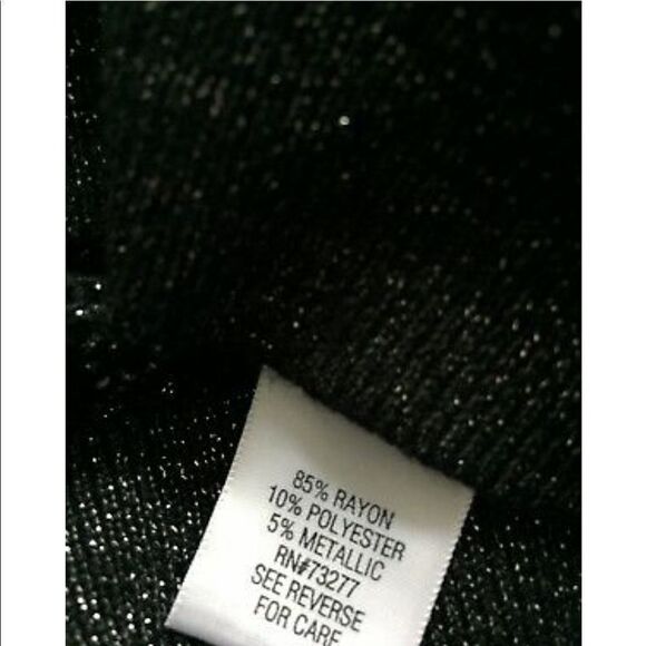 ✨ Apt 9 Black & Gold Open Stitch Dolman Pullover ✨ - Picture 6 of 7